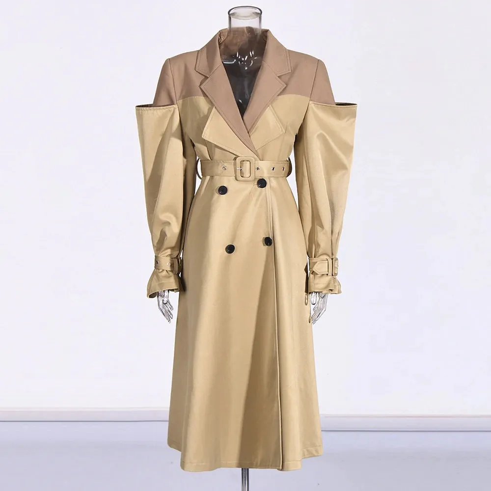 Fashionable British Style Chic Long Casual Trench Coat
