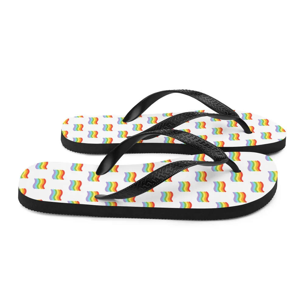 Gay Pride Flip-Flops