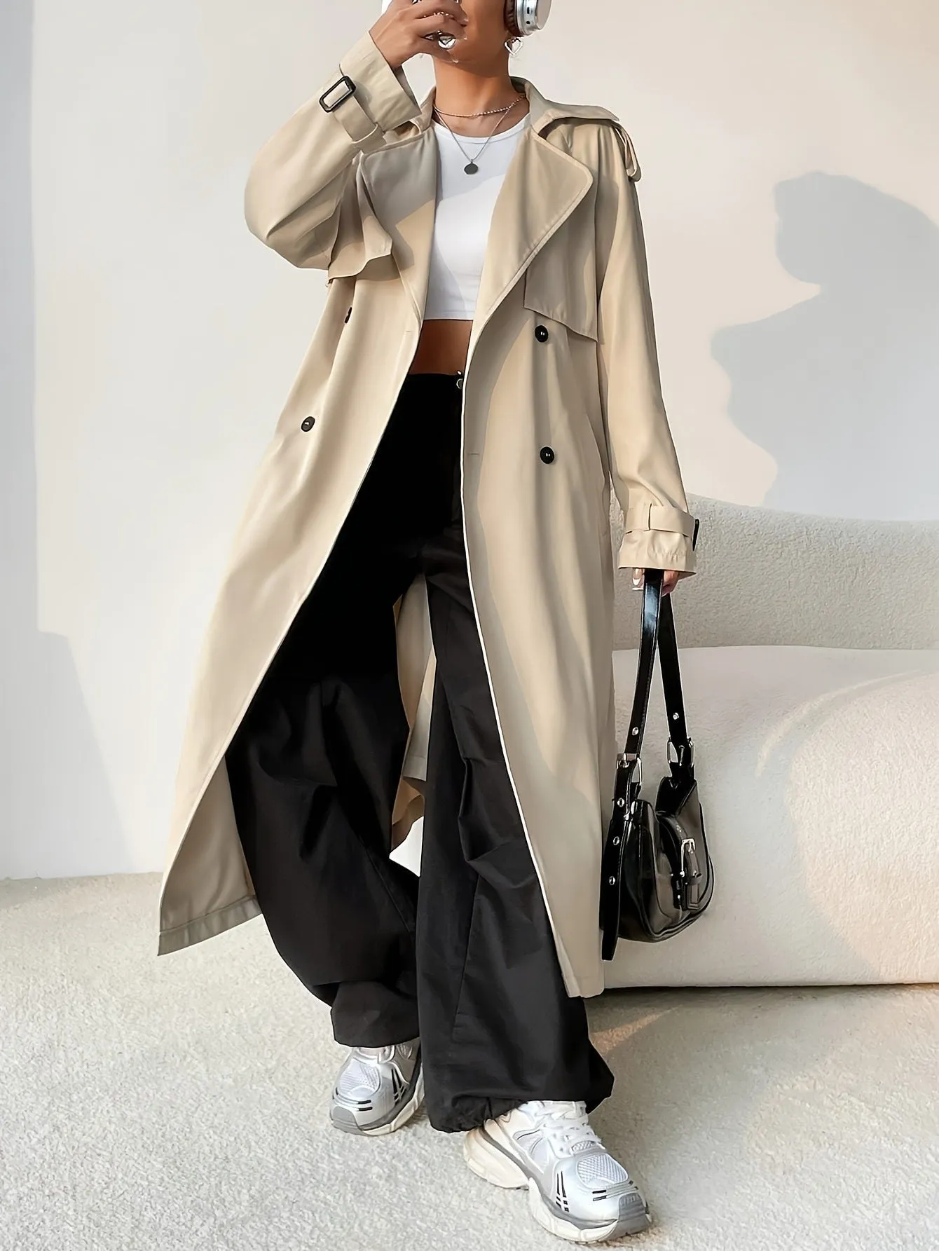 NOELE - Classic Belted Trench Coat
